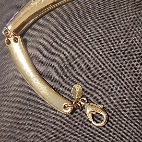 Express Gold Collar Necklace - Picture 2 of 3